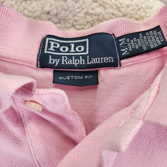 Polo Ralph Lauren Short Sleeve Cotton Pique Polo Shirt Mens Small Pink - Picture 4 of 9
